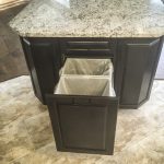 Custom Kitchen Island with Built-In Garbage